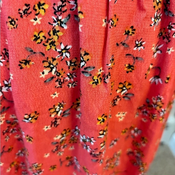 Lost + Wander Orange Smocked maxi dress NWT - Picture 5 of 6